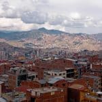Vue téléphérique La Paz-Bolivie