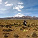 Seuls face au volcan Sajama-Bolivie